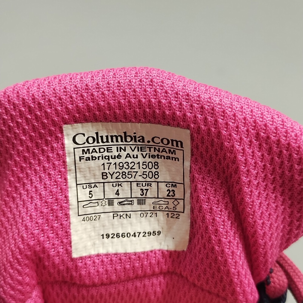 Columbia Tech Lite Redmond Hiking Shoes Youth US 5 Multi Waterproof BY2857-508 - Picture 8 of 13